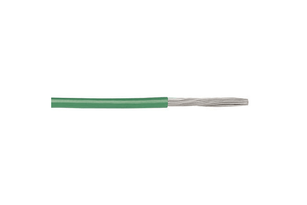 Product image for Wire 28AWG 600V UL1213 Green 30m