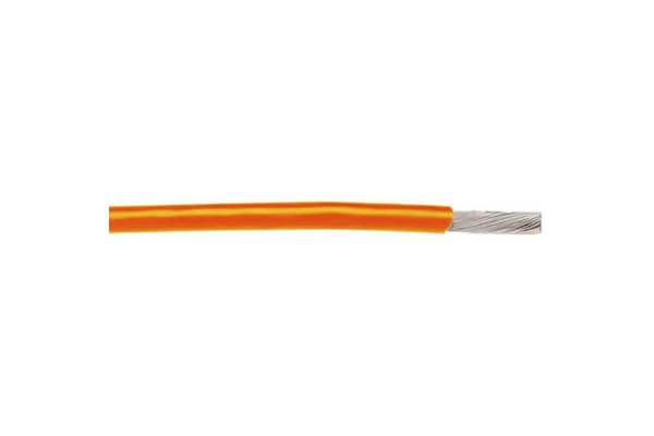 Product image for Wire 28AWG 600V UL1213 Orange 30m