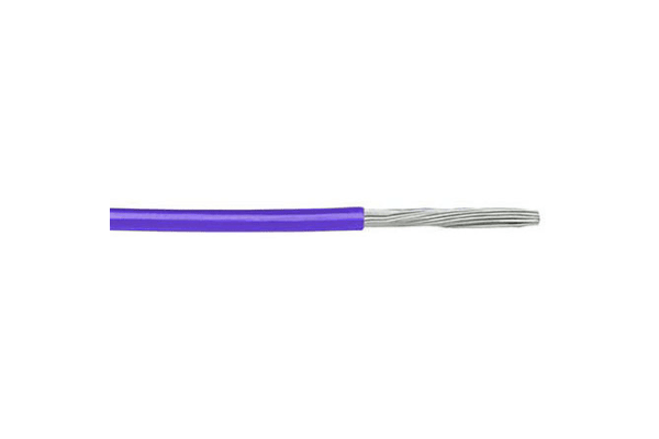 Product image for WIRE 22AWG 600V UL1213 VIOLET 30M