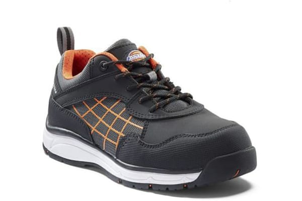 Product image for DICKIES ELORA TRAINER BLK/ORG UK4 EU37