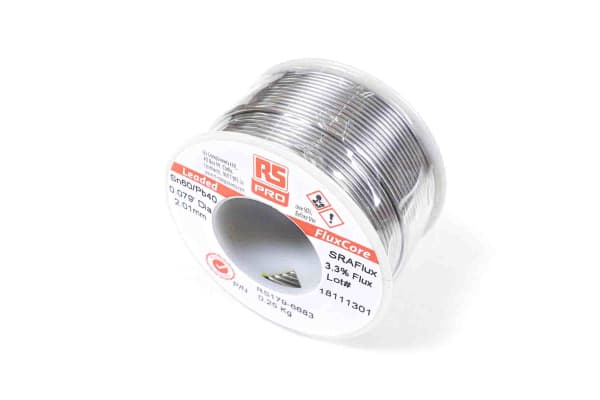 Product image for Leaded Rosin Super Solder 1.0mm 250g