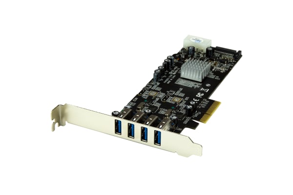 Product image for 4 Port PCI Express (PCIe) SuperSpeed USB