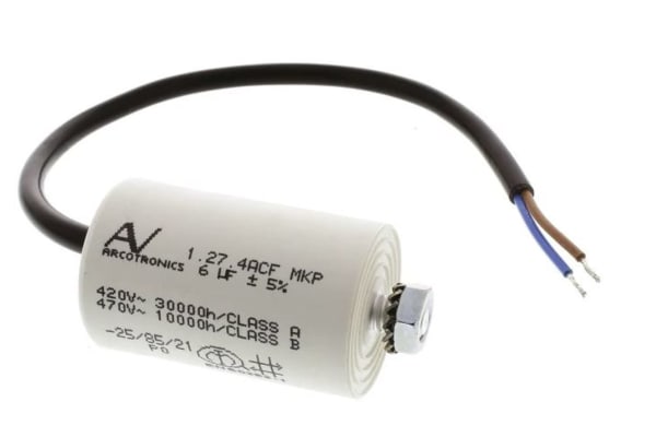 Product image for C27  CAPACITOR PP  MOTOR RUN  3 UF  5%