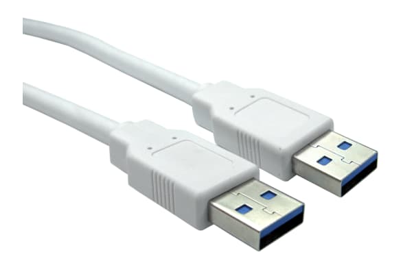 Product image for 80cm USB 3.0 A M - A M Cable - White