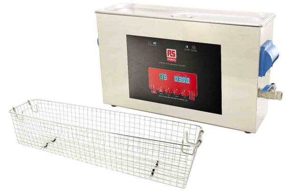 Product image for RS PRO Ultrasonic Cleaning Tank, 400W, 10L