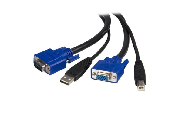 Product image for 6 ft 2-in-1 USB KVM Cable