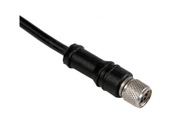 Product image for M08 PRE-WIRED CONNECTOR FEMALE STRAIGHT