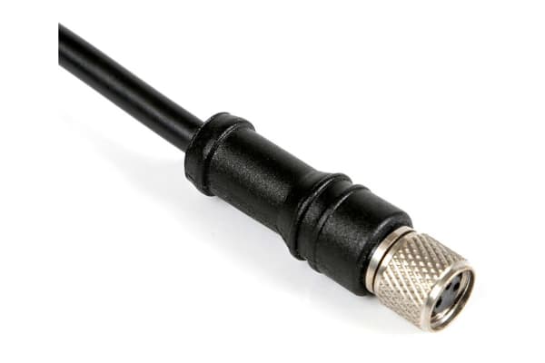 Product image for M08 PRE-WIRED CONNECTOR FEMALE STRAIGHT