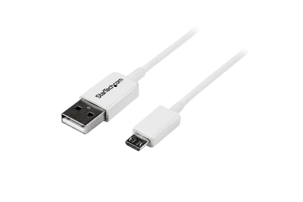 Product image for 2M WHITE MICRO USB CABLE - A TO MICRO B