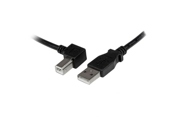 Product image for 2M USB 2.0 A TO LEFT ANGLE B CABLE - M/M