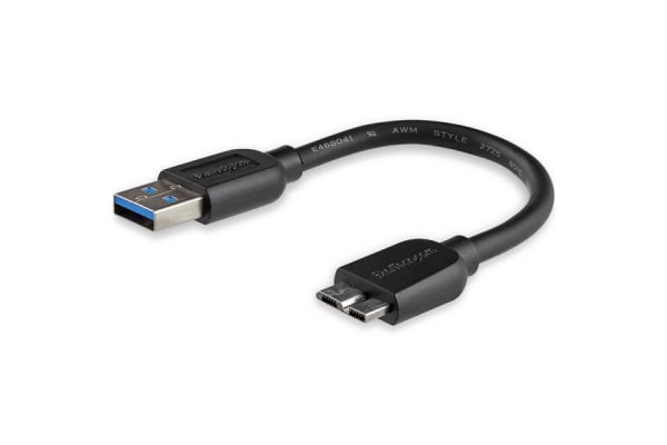Product image for Slim Micro USB 3.0 Cable - M/M - 15cm (6