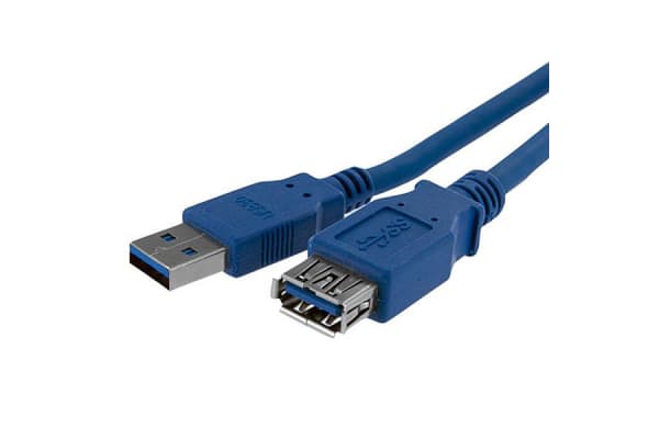 Product image for 1M BLUE SUPERSPEED USB 3.0 EXTENSION CAB