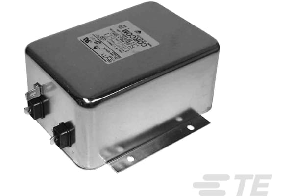 Product image for TE Connectivity, Corcom T 20A 250 V ac 50/60Hz, Flange Mount Power Line Filter, Spade, Single Phase