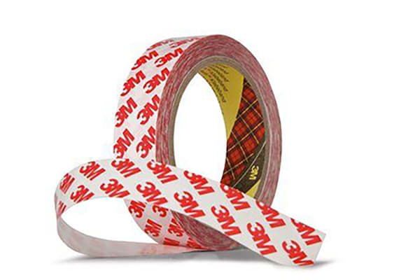 9087 50MMX50M, 3M 9087 White Double Sided Plastic Tape, 0.26mm Thick, 5.2  N/cm, PVC Backing, 50mm x 50m