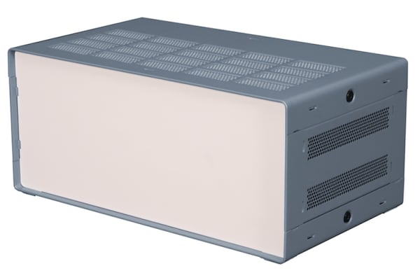 Product image for RS PRO Light Grey Extruded Aluminium Enclosure, IP30, 178 x 305 x 131mm