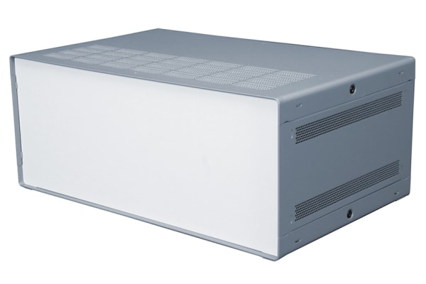 Product image for RS PRO Light Grey Extruded Aluminium Enclosure, IP30, 279 x 203 x 131mm