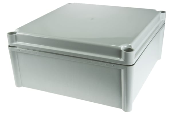 Product image for IP67 enclosure grey lid nom.280x280x130