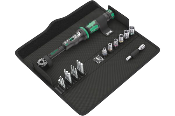 Product image for CLICK-TORQUE WRENCH IN TEXTILE BOX+BITS+