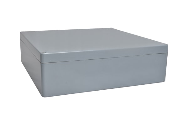 Product image for RS PRO Grey Glass Reinforced Polyester General Purpose Enclosure, IP66, 400 x 405 x 201mm