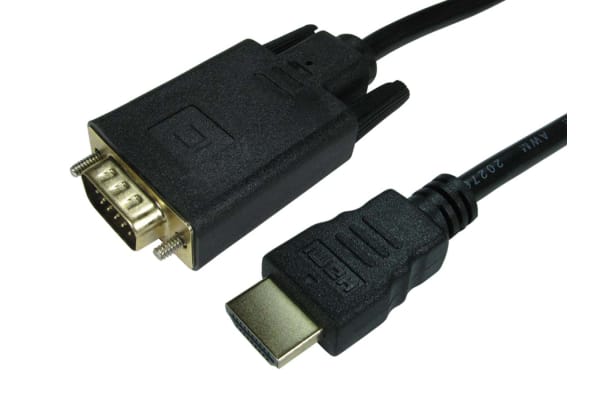 Product image for 1MTR HDMI TO VGA CABLE GOLD PLATED