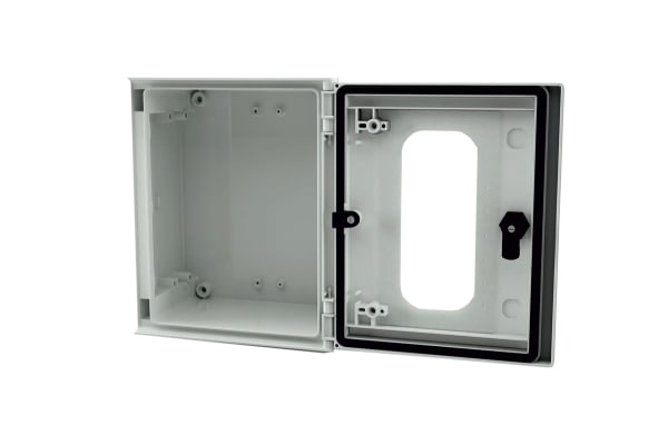 Product image for GRP ENCLOSURE, GLAZED DOOR, 300X250X140M