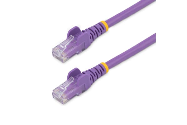 Product image for 2M CAT6 PURPLE SNAGLESS GIGABIT RJ45 PAT