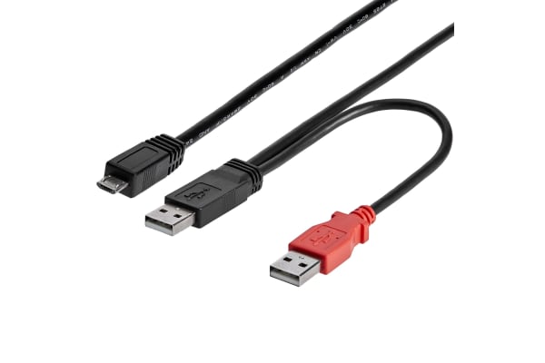 Product image for USB Y-CABLE FOR MICRO USB EXTERNAL HARD