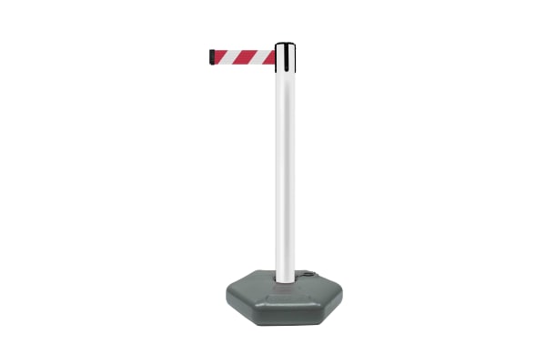 Product image for OUTDOOR POST WITH RED/WHITE WEBBING