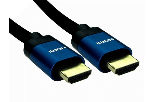Product image for 3M 8K HDMI M-M 28AWG BLUE ALUMINIUM HOOD