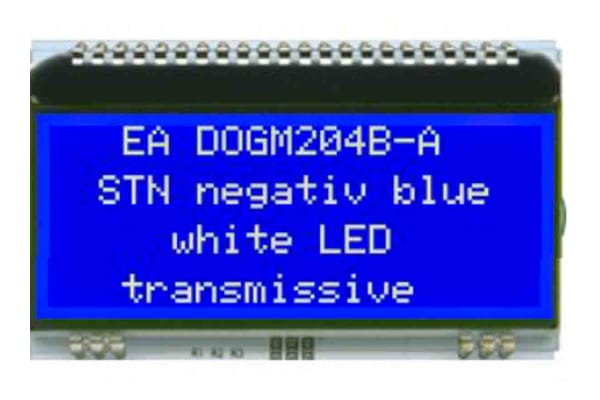 Product image for 4X20 COG STN BLUE, 3.3V, SPI,I2C