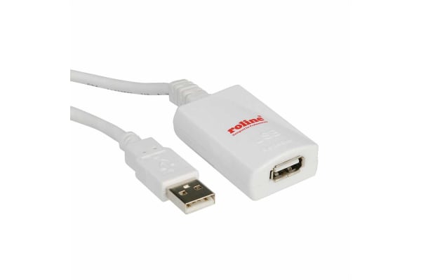 Product image for ROLINE USB 2.0 EXTENSION CABLE, 1 PORT,