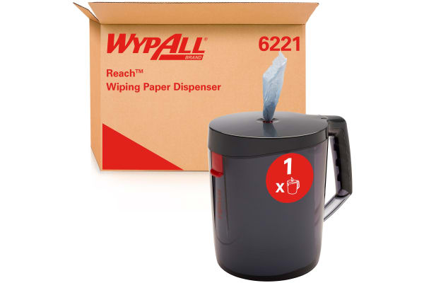 Product image for WYPALL WIPER DISPENSER - BLACK /NEW