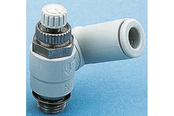 Product image for Pneumatic univ flow regulator,1/4inx8mm