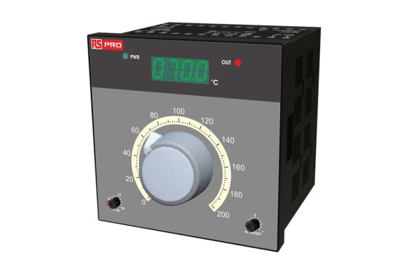 Product image for RS PRO On/Off Temperature Controller, 96mm x 96mm, RTD Input, 230 V ac Supply