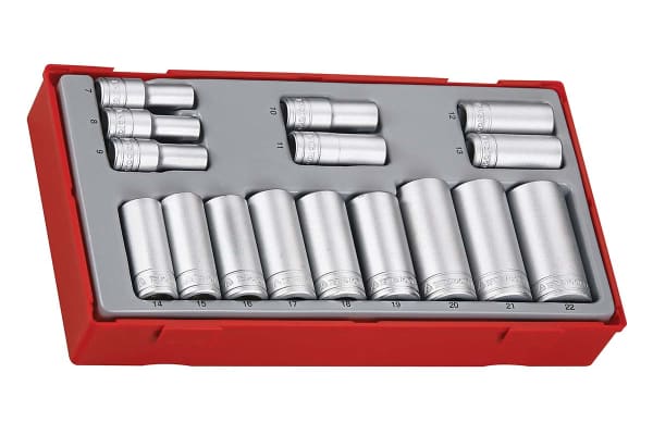 Product image for SOCKET SET 3/8 INCH DRIVE 16 PIECES