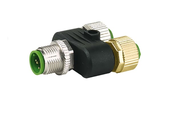 Product image for T COUPLER M12 MALE / M12 FEMALE 0?