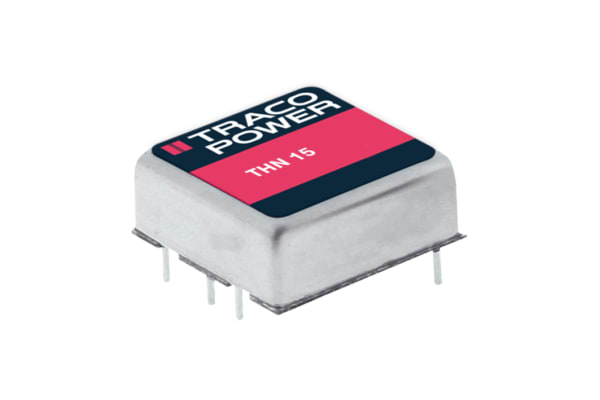 Product image for TRACOPOWER THN 15 15W DC-DC Converter Through Hole, Voltage in 18 → 36 V dc, Voltage out ±15V dc