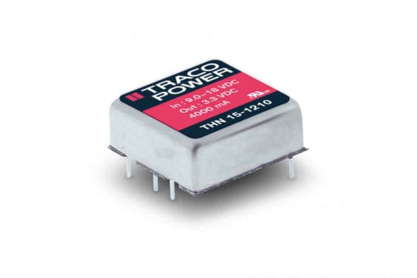 Product image for TRACOPOWER THN 15 15W DC-DC Converter Through Hole, Voltage in 18 → 36 V dc, Voltage out ±15V dc