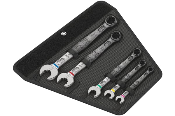 Product image for Wera 5 Piece Chrome Molybdenum Steel Ring Spanner Set