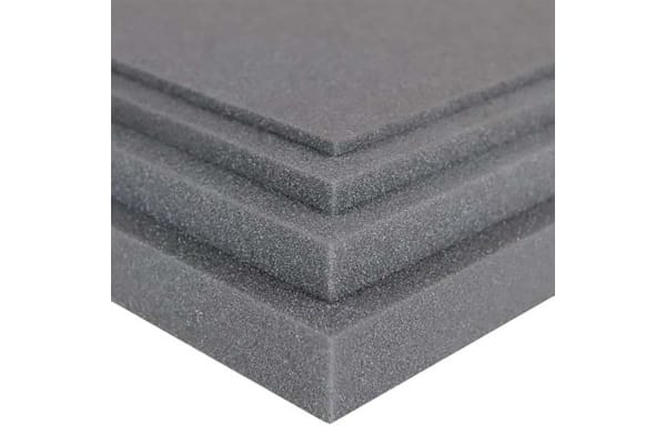 Product image for RS PRO Grey Rubber Sheet, 950mm x 950mm x 15mm