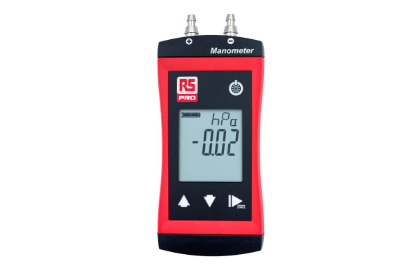 Product image for RS PRO Differential Manometer With 2 Pressure Port/s, Max Pressure Measurement 2bar