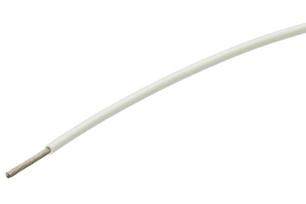 Product image for White flexlite equipment wire.1.50sq.mm