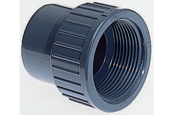 Product image for PVC-U ADAPTOR,3/4IN SPIGOT M - BSPP F