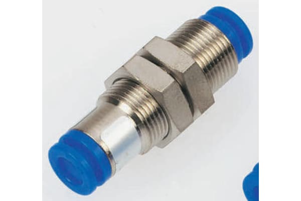 Product image for Pneumatic bulkhead check valve,10mm