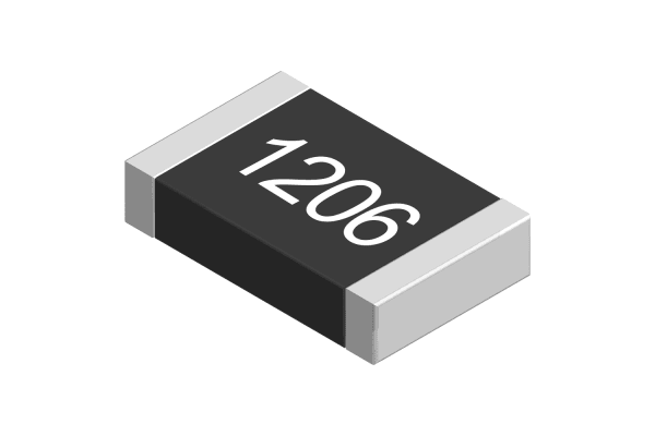 Product image for CRG1206 SMT chip resistor,100K 0.25W