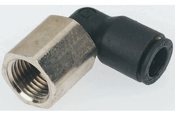 Product image for Legris Threaded-to-Tube Elbow Connector G 1/8 to Push In 4 mm, LF3000 Series, 20 bar