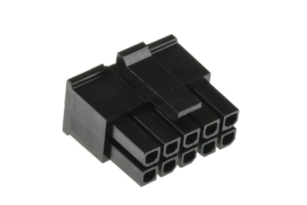 Product image for Molex, Micro-Fit 3.0 Female Connector Housing, 3mm Pitch, 10 Way, 2 Row