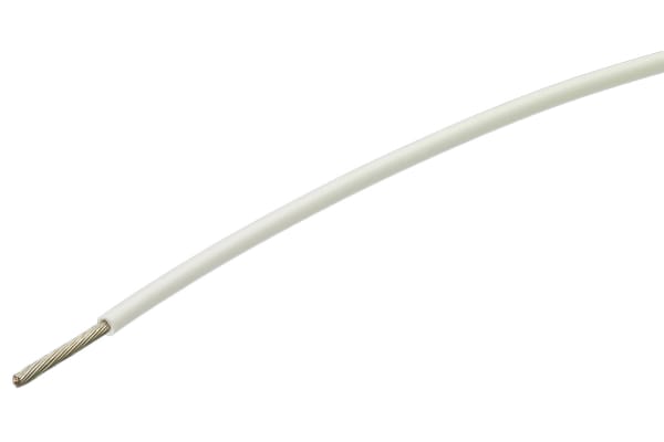 Product image for WHITE HIGH TEMP FLEXLITE WIRE,0.75SQ.MM