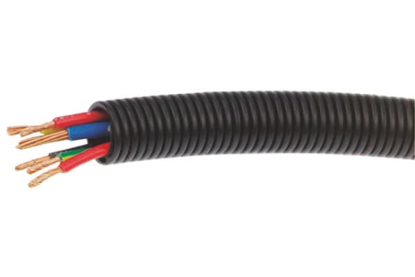 Product image for FLEXIBLE CONDUIT POLYPROP, BLACK, 25MM