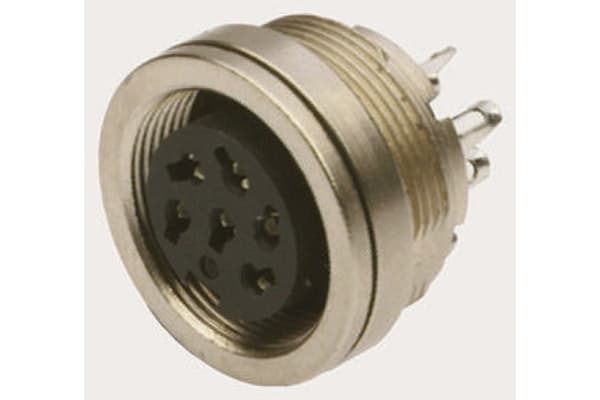 Product image for Series 723 7 way chassis mount socket,5A